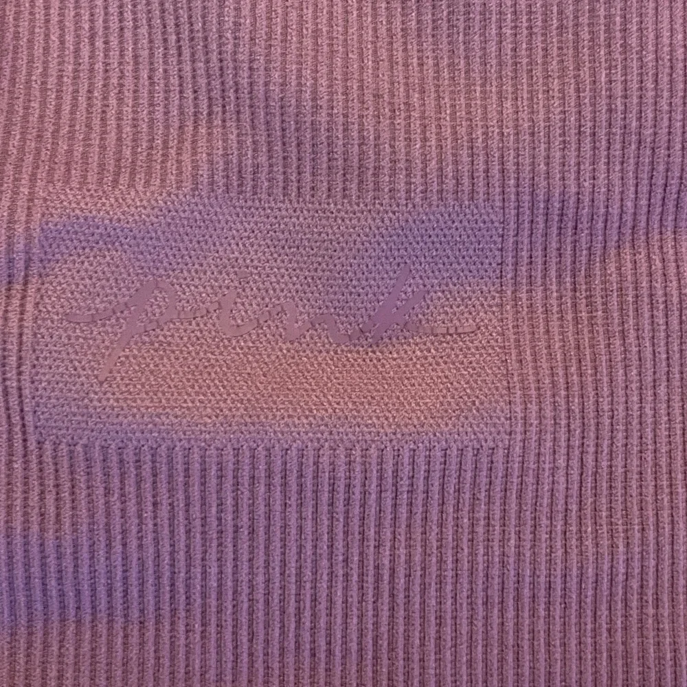 PINK Victoria's Secret Blue and Purple Ribbed Bra